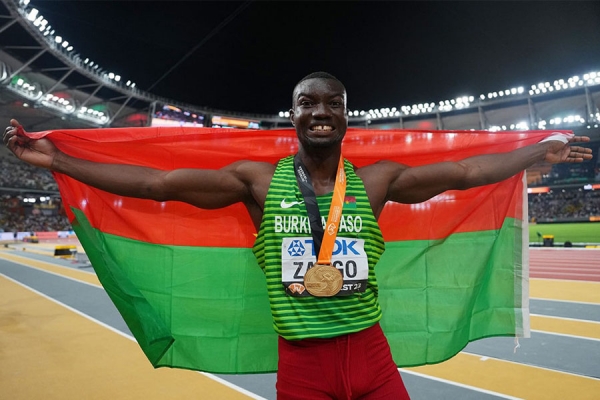 Hugues Fabrice Zango champion du monde d&#039;athlétisme en salle